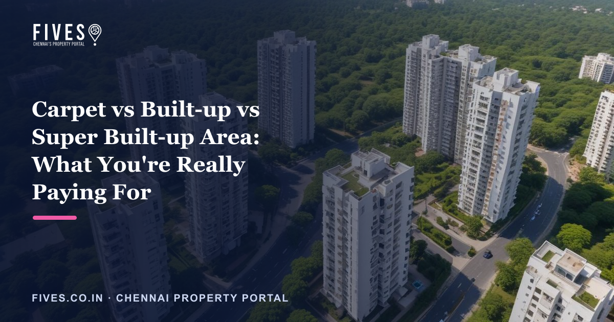 Carpet vs Built-up vs Super Built-up Area: What You're Really Paying For